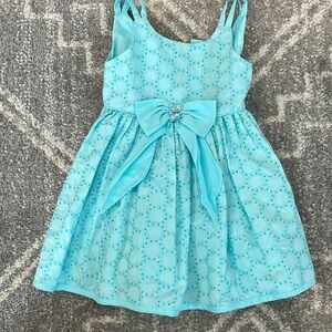 Youngland blue eyelet dress
